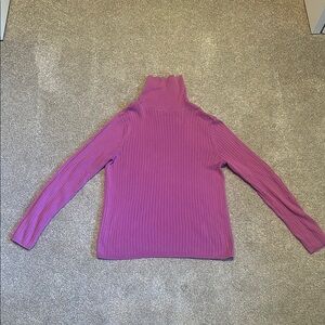 Women's Purple Turtleneck Sweater